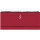 Planning settimanale spiralato 2026 - 29,8x10,5 cm - rosso inglese