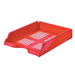 Vaschette portacorrispondenza - Esselte Transit - polistirene - rosso - conf. 10