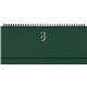 Planning settimanale spiralato 2026 - 29,8x10,5 cm - verde
