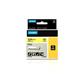 Nastro Dymo IND vinile - 12mm x 5,5mt - nero/giallo - 18432