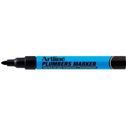 Marcatore permanente - Artline Plumbers - punta tonda 1,5 mm - per idraulica - nero - conf. 12