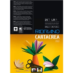 Cartoncini colorati - Fabriano Carta Crea - 50x35 cm - 220 g - rosa - conf. 10