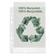 Buste a foratura universale Office Esselte - riciclate - A5 - 15x21 cm - goffrata - spessore medio - trasparente - conf. 100