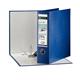 Registratore Leitz 180° - con custodia - protocollo - dorso 8 - 23x33 cm - blu