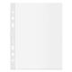 Buste a foratura universale Office Esselte - riciclate - A5 - 15x21 cm - goffrata - spessore medio - trasparente - conf. 100