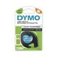 Nastro per etichettatrici Dymo LetraTag - 12 mm x 4 m - nero/trasparente
