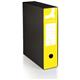 Registratore protocollo con custodia Q-Connect dorso 8 cm - 28,5x35 cm - giallo - conf. 6