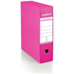 Registratore commerciale con custodia TOPToo dorso 8 cm - 28,5x32 cm - magenta - conf. 6