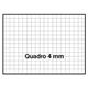 Quaderni A4 - Monocromo Fluo Pigna - quadretti 4mm – 40ff - assortiti - conf. 10