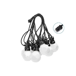 Catena luminosa led per esterno - Aigostar - 8 m - luce calda - trasparente opache