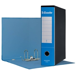 Registratore protocollo Esselte Essentials - G75 - 23x33 cm - dorso 8 cm - azzurro - conf. 6