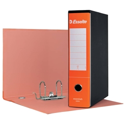 Registratore protocollo Esselte Essentials - G75 - 23x33 cm - dorso 8 cm - arancione - conf. 6