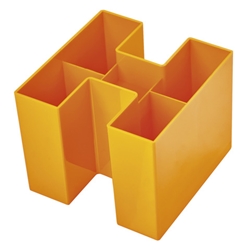 Portapenne BRAVO a 5 scomparti Trend Colour HAN arancione 1 - 17455-51