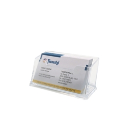 Porta biglietti da visita acrilico Tecnostyl ad 1 tasca trasparente BCH05