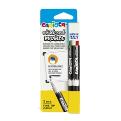 Marcatore per lavagna bianca Carioca - nero - conf. 48