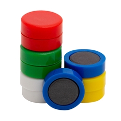 Magneti per lavagne bianche 20 mm Q-Connect colori assortiti - conf. 1