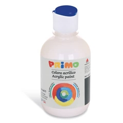 Colore acrilico Primo in bottiglia con tappo dosatore 300 ml - 100 bianco 400TA300100