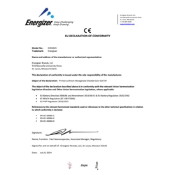 Batterie al litio a bottone Energizer Lithium BP2 3V 170 mAh CR2025 - conf. 2