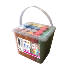 Gessetti da pavimento Deco in secchiello da 20 colori assortiti 12059 - conf. 20