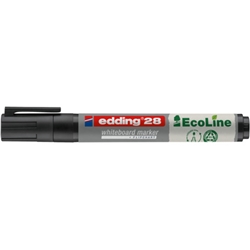 Marcatore per lavagne bianche Edding 28 EcoLine punta tonda - tratto 1,5-3 mm nero - 4-28001 - conf. 10
