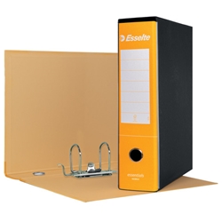 Registratore protocollo Esselte Essentials G75 23x33 cm dorso 8 cm giallo - 390775090 - conf. 6