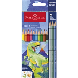 Matite colorate Faber-Castell fusto esagonale - conf. 13