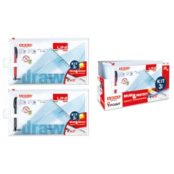 Set coppia di squadre + portamine linea Arda Uni 45 e 60° 70330ZIP - conf. 10