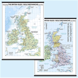 Carta murale Belletti Isole Britanniche MS11PL