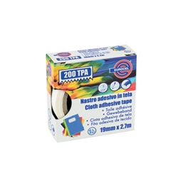 Nastro adesivo telato Eurocel formato 19 mm x 2,7 m - colore bianco 16014194