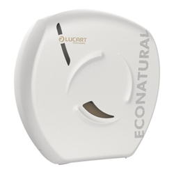 Dispenser per carta igienica maxi jumbo Lucart Professional Econatural Flow 35,7x35x14,2 cm bianco - 892518