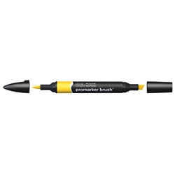 Pennarelli Winsor&Newton Promarker Brush doppia punta scalpello-pennello - sunflower Y156 - 0204224