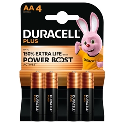 Batterie alcaline Duracell Power Boost Stilo AA MN1500 - blister da 4 - conf. 4