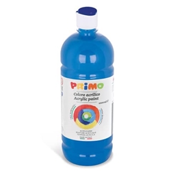 Colore acrilico Primo in bottiglia con tappo dosatore 1000 ml - 501 ciano 404TA1000501