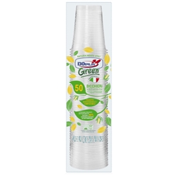 Bicchieri monouso in PLA Dopla Green 200 ml - conf. 50