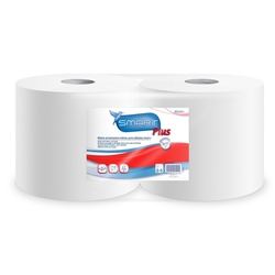 Bobine industriali Lucart Smart Plus in pura cellulosa 2 veli - conf. 2