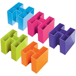 Portapenne BRAVO a 5 scomparti Trend Colour HAN lilla 1 - 17455-57