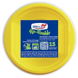 Scodelle in PS Dopla Reusable 300 ml giallo - conf. 15
