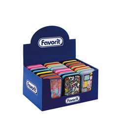 Astuccio 3 zip Favorit Fantasy - 12 pastelli + 18 pennarelli - colori assortiti - 400195575 - conf. 12