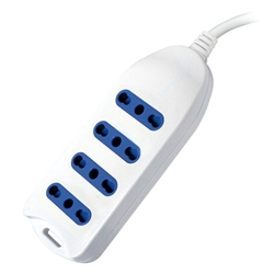 Multipresa a 4 prese bipasso 10/16A bianca MKC spina 2P+T 16A 492517976