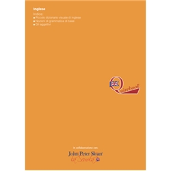 Quaderno rigatura universale Logos Quirebook A4 copertina arancione Inglese primario - rigatura RQ - conf. 10