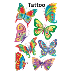 Tatuaggi Avery Kid assortiti - 1 foglio - farfalle 56742