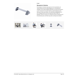 Poggiapiedi oscillante Kensington con barra girevole 360° grigio K58303WW