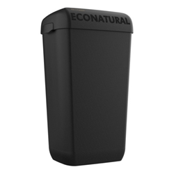 Cestino porta rifiuti 23 L Lucart Professional Econatural Flow 55,8x34,5x23 cm nero - 892512