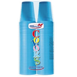 Bicchieri in PS Dopla DO Colors 200 ml turchese - conf. 100
