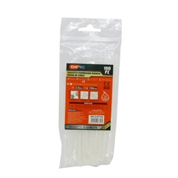 Fascette fermacavo in nylon Emi - 150x2 5 mm - colore bianco - conf. 1