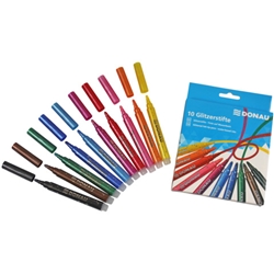 Pennarello con punta in fibra con glitter Donau - conf. 100