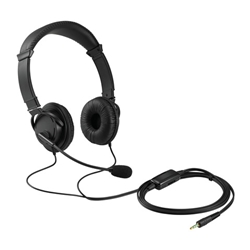 Cuffie Hi-Fi Kensington con microfono e controllo del volume nero K335
