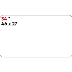 Etichette bianche permanenti Markin Copiatabu 46x27 mm - conf. 10