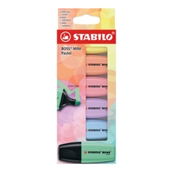 Evidenziatori Stabilo Boss® Mini Pastel - conf. 6