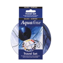Acquerelli superfini Daler Rowney Aquafine 18 colori assortiti + pennello + tavolozza - D131900030 - conf. 18
